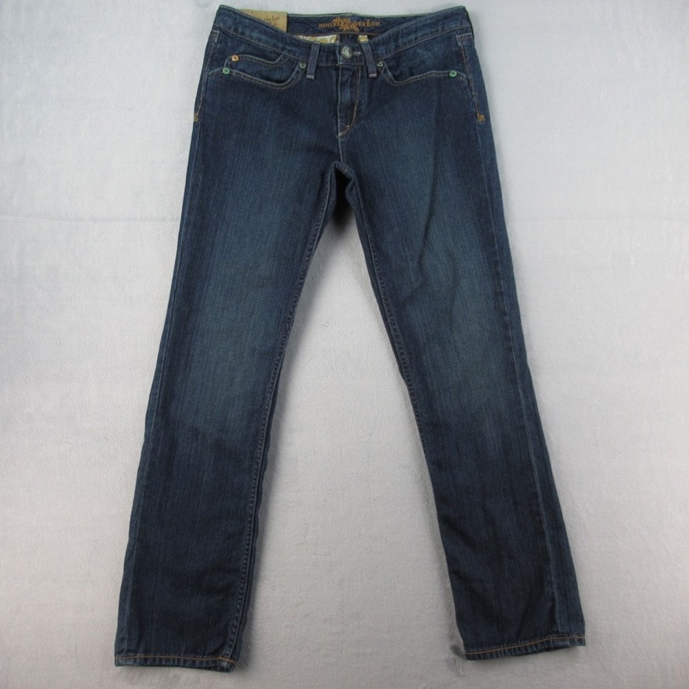 House of Dereon Womens‎ 31 Jeans Dark Wash Wool Cashmere Blend Low Rise Bootcut